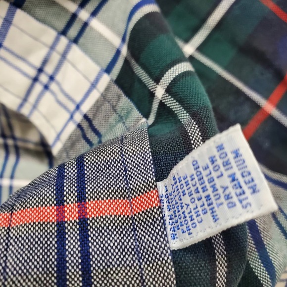 RALPH LAUREN Men XL blue & gray button up Plaid Shirt - Picture 4 of 4